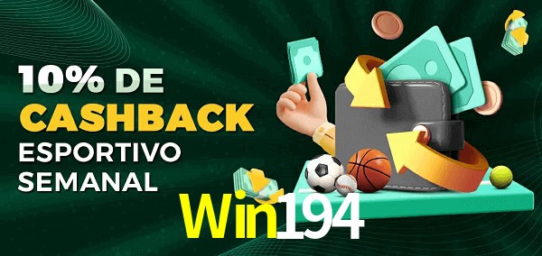 10% de bônus de cashback na Win194